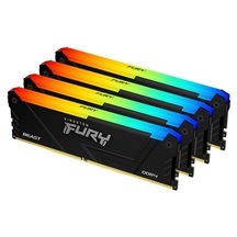 Kingston FURY Beast/DDR4/128GB/3200MHz/CL16/4x32GB/RGB/Black