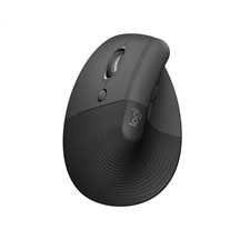 LOGITECH Lift For Business/Ergonomická/Optická/Pro leváky/4 000 DPI/USB+BT/Grafitová