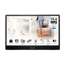 MSI Pro/MP161 E2U/15,6"/IPS/FHD/60Hz/4ms/Black/2R