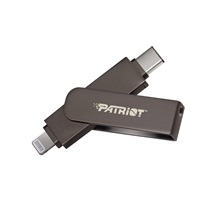 Patriot iLuxe Stick C MFi/512GB/USB 3.2/Lightning + USB-C/Černá