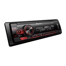 Pioneer MVH-S320BT autorádio s USB a Bluetooth červené