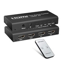 PremiumCord HDMI switch 2:2, 3D,1080p,dálkové ovl.