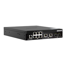 QNAP řízený PoE++ switch QSW-M2106PR-2S2T (6x 2,5GbE RJ45, 2x 10GbE RJ45, 2x 10GbE SFP+, malá šířka)