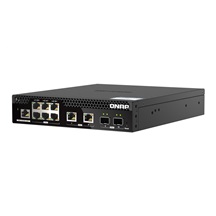 QNAP řízený PoE++ switch QSW-M2106PR-2S2T (6x 2,5GbE RJ45, 2x 10GbE RJ45, 2x 10GbE SFP+, malá šířka)