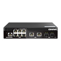 QNAP řízený switch QSW-M2106R-2S2T (6x 2,5GbE RJ45, 2x 10GbE RJ45, 2x 10GbE SFP+, malá šířka)