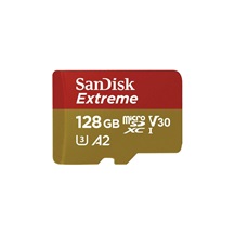 SanDisk Extreme/micro SDXC/128GB/UHS-I U3 / Class 10/+ Adaptér