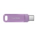 SanDisk Ultra Dual Drive Go/256GB/USB 3.2/USB-A + USB-C/Fialová