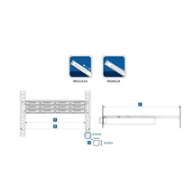 Synology Rail Kits Fixed (pevné), RKM114