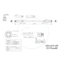 Solarix Patch kabel CAT5E UTP PVC 3m šedý non-snag-proof C5E-155GY-3MB