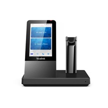 Yealink WH67 DECT základna s dotykovým LCD a s náhlavní soupravou do jednoho ucha