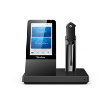 Yealink WH67 DECT základna s dotykovým LCD a s náhlavní soupravou do jednoho ucha