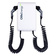 OlifeEnergy DoubleBox PLUS, dobíjecí stanice se dvěma kroucenými kabely, 2x 22kW