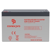 Conexpro baterie AGM 12V, 80Ah, životnost 10 let, M6, Deep cycle