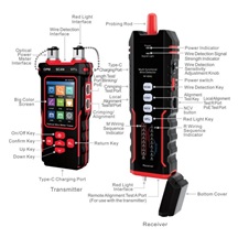 NOYAFA NF-859GT Tester síťových kabelů, VFL a OPM