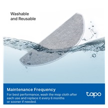 TP-Link Tapo RVA301, Náhradní omyvatelná utěrka pro Tapo vysavače, 5 pack