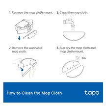 TP-Link Tapo RVA301, Náhradní omyvatelná utěrka pro Tapo vysavače, 5 pack