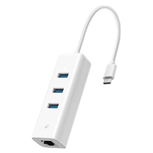 TP-Link UE330C Síťový adaptér a USB Hub s USB 3.0 Type-C, 1 Gbps