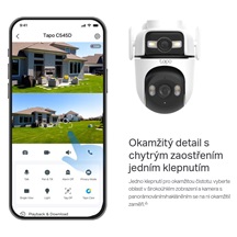 TP-Link Tapo C545D Venkovní otočná Wi-Fi kamera s dvěma objektivy, 3Mpx